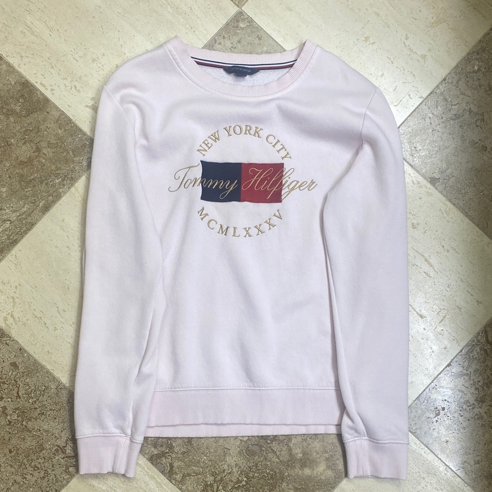 Tommy Hilfiger Light Pink Logo Sweatshirt